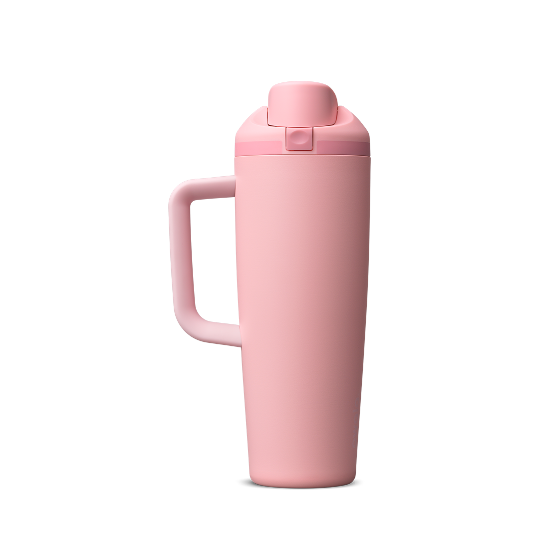 FreeSip® Tumbler, 30oz / Rose Quartz / Stainless Steel